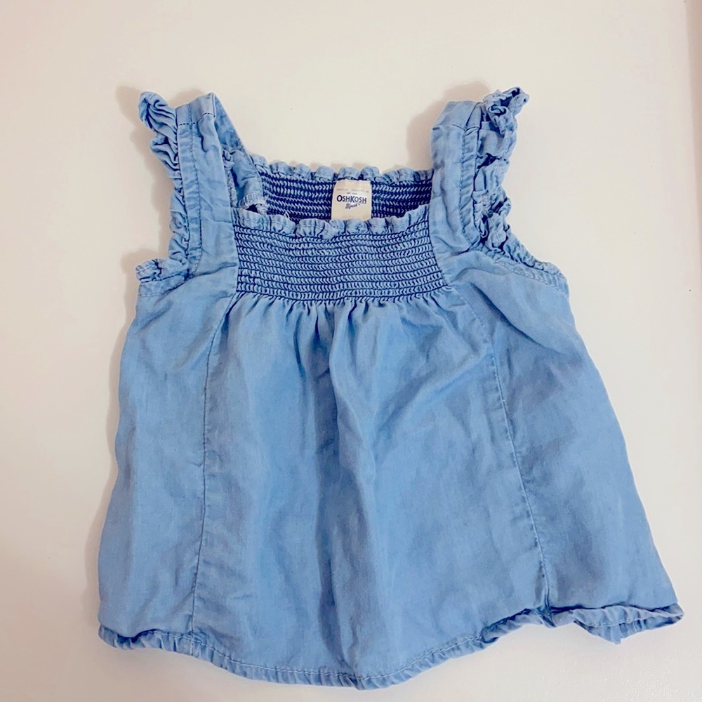 Baby girl chambray shirt